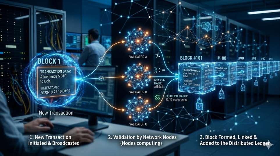 How Does Blockchain Technology Work Step by Step?